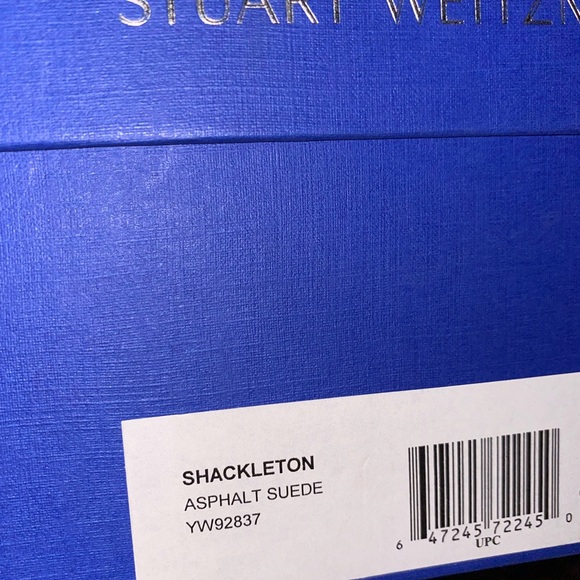 Stuart Weitzman Shackleton Combat Boots Suede Grey - Picture 11 of 11